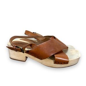 Madewell Brown Leather Mules